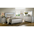 Commode et miroir contemporains 9 tiroirs Ruff Crocodile en bois en 2 pièces par Furniture of America