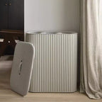 Panier à linge Joseph Joseph Tota Trio Luxe 90L en bambou avec séparation - Écru