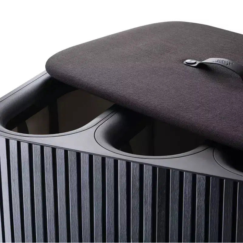Panier à linge Joseph Joseph Tota Trio Luxe 90L en bambou - Noir Carbone