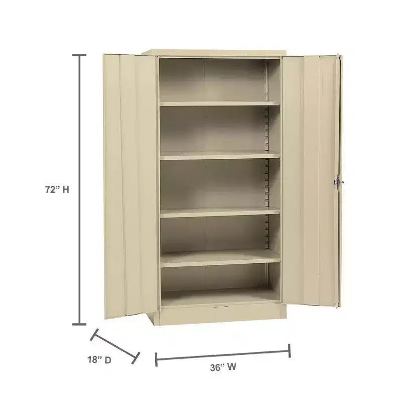 Armoire autonome en acier Edsal 36"Lx18"Px72"H beige