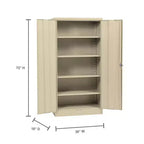 Armoire autonome en acier Edsal 36"Lx18"Px72"H beige