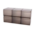 Joseph Joseph 6pk Shoe Case Premium Shoe Storage Box with Slide-Out Shoe Tray: Polypropylene Frame, Off-White, Holds 6 Pairs