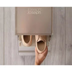 Joseph Joseph 6 boîtes de rangement de chaussures de qualité supérieure avec plateau coulissant : cadre en polypropylène, blanc cassé, peut contenir 6 paires