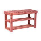 Range Chaussures Banc 2 Niveaux Marron Household Essentials Cedar Fresh