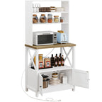 Étagère de cuisine à 5 niveaux Moasis avec étagères de rangement, support pour four à micro-ondes, organisateur d'étagère de cuisine