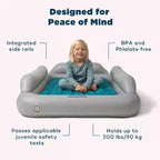 Lit gonflable pour tout-petits SlumberPod SlumberTot : cadre en PVC, gris, 2,82 kg