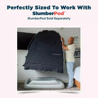 Lit gonflable pour tout-petits SlumberPod SlumberTot : cadre en PVC, gris, 2,82 kg