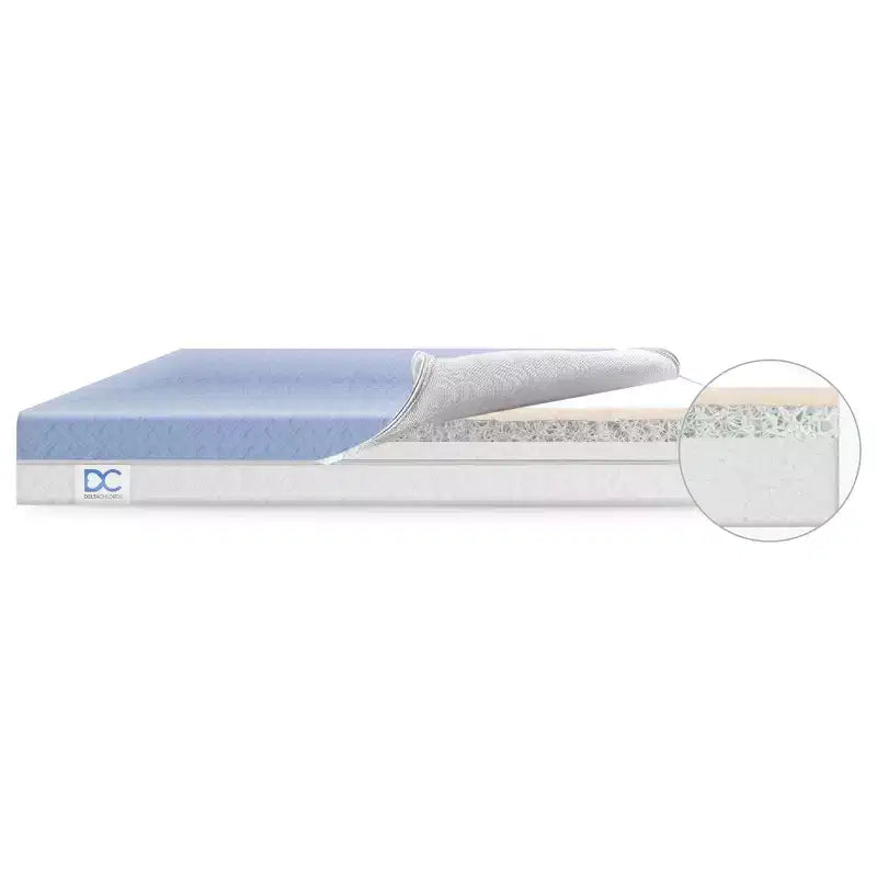 Matelas respirant Delta Children pour lit de bébé et tout-petit avec Cloud Core : épaisseur de 14 cm, hypoallergénique, 5,4 kg