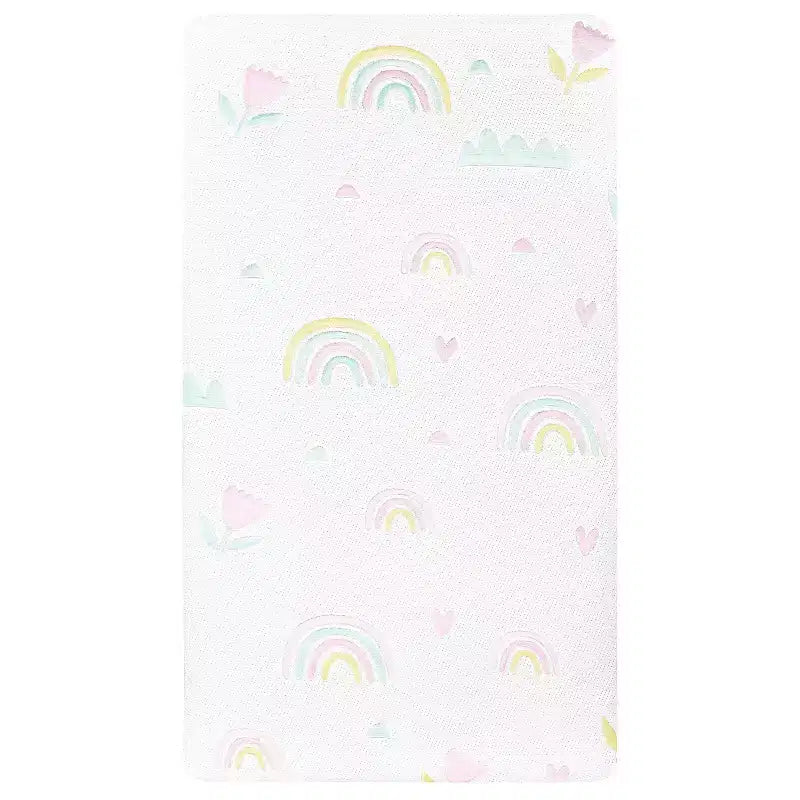 Matelas de berceau et de tout-petit Dream On Me 150 ressorts « Over the Rainbow » - Arc-en-ciel : Conception hypoallergénique à 2 étapes