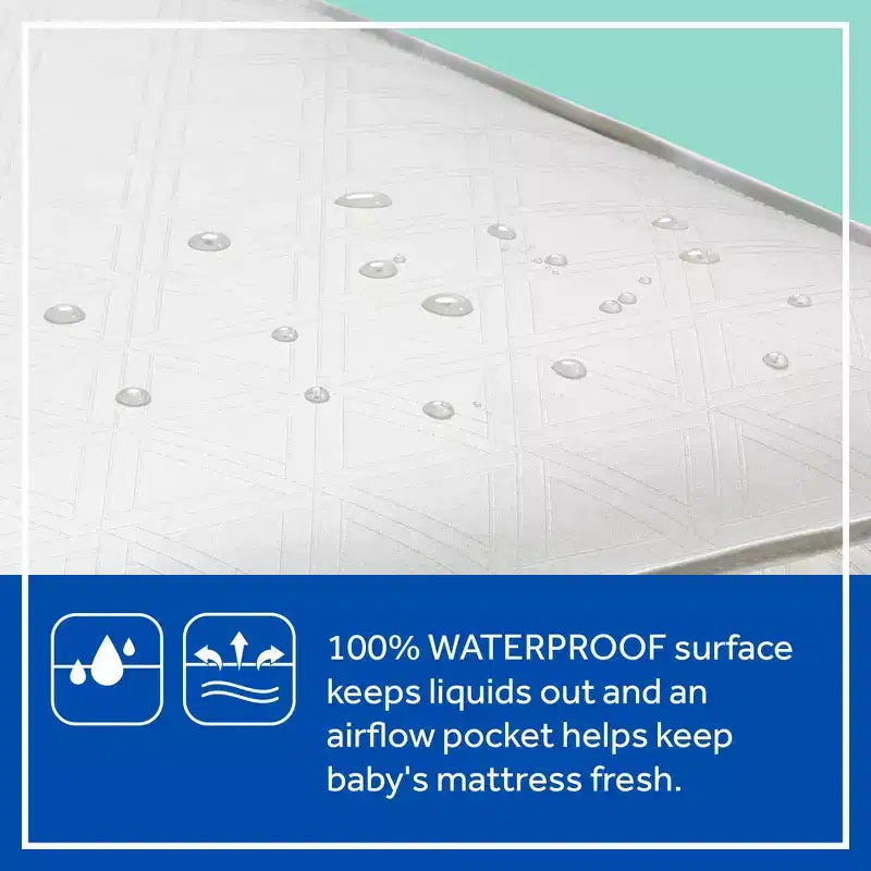Matelas de berceau et de lit pour tout-petit Sealy Orion 2 étapes durable et antibactérien - Blanc