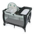 Graco Pack 'n Play Care Suite Playard - Birch: Deluxe Portable Infant Bed with Folding Bassinet, Changing Table, Locking Wheels