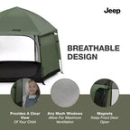 Parc d'activités pliable d'intérieur/extérieur Jeep by Delta Children Hex – Vert olive