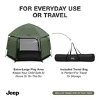 Parc d'activités pliable d'intérieur/extérieur Jeep by Delta Children Hex – Vert olive