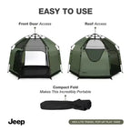 Parc d'activités pliable d'intérieur/extérieur Jeep by Delta Children Hex – Vert olive