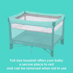 Baby Trend Play Suite 3-en-1 parc pliant avec tapis d'éveil - Quartz Stone : Poids maximal supporté 13,6 kg, rembourrage en polyester, cadre en acier