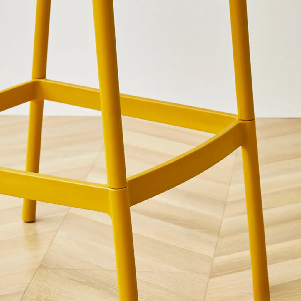Tabouret de Bar Minimaliste en Plastique pour Intérieur Extérieur