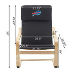 Chaise d'appoint en bois courbé NFL Buffalo Bills