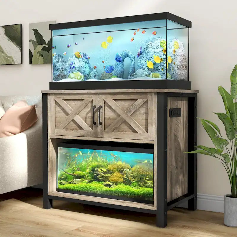 Meuble Support d'Aquarium Moasis 40-50 Gallons avec Prises de Courant