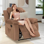 Fauteuil inclinable moelleux avec fonctions massage et chaleur