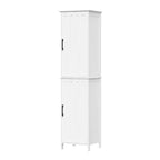 Meuble de rangement haut de salle de bain RiverRidge Home Monroe avec portes et étagères réglables - Blanc
