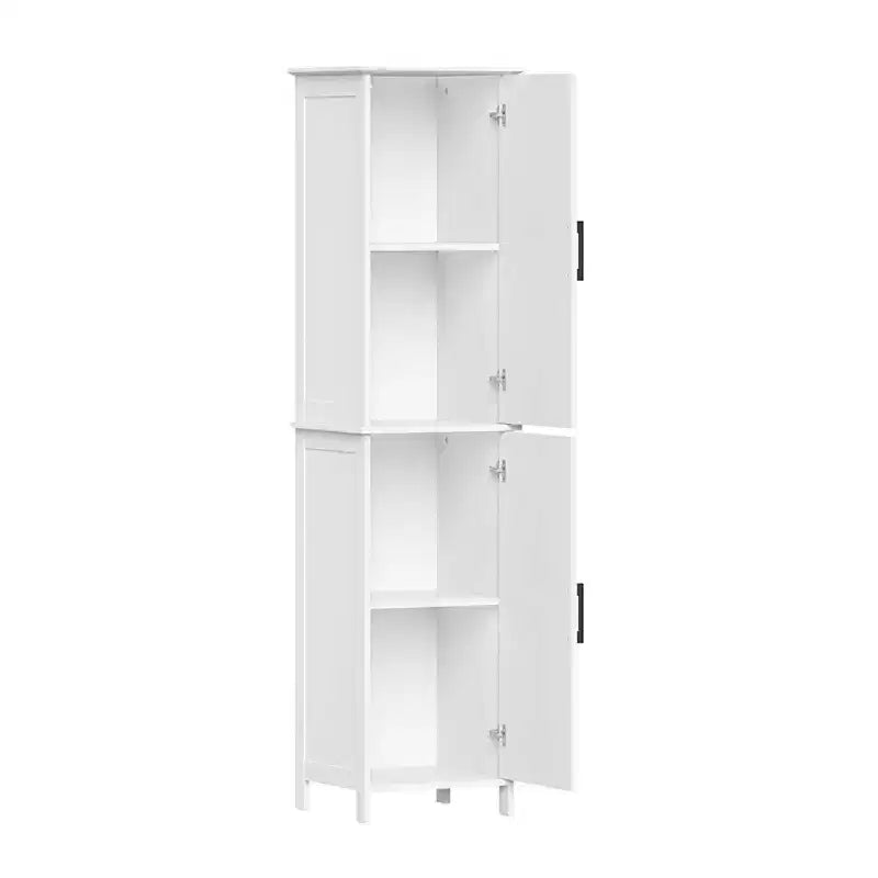 Meuble de rangement haut de salle de bain RiverRidge Home Monroe avec portes et étagères réglables - Blanc