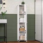 Meuble de rangement haut de salle de bain RiverRidge Home Monroe avec portes et étagères réglables - Blanc