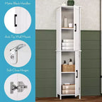 Meuble de rangement haut de salle de bain RiverRidge Home Monroe avec portes et étagères réglables - Blanc