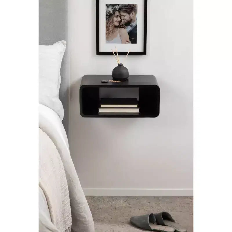 Kate & Laurel Deguara Étagère flottante noire 45,7 x 25,4 cm pour tous les décors
