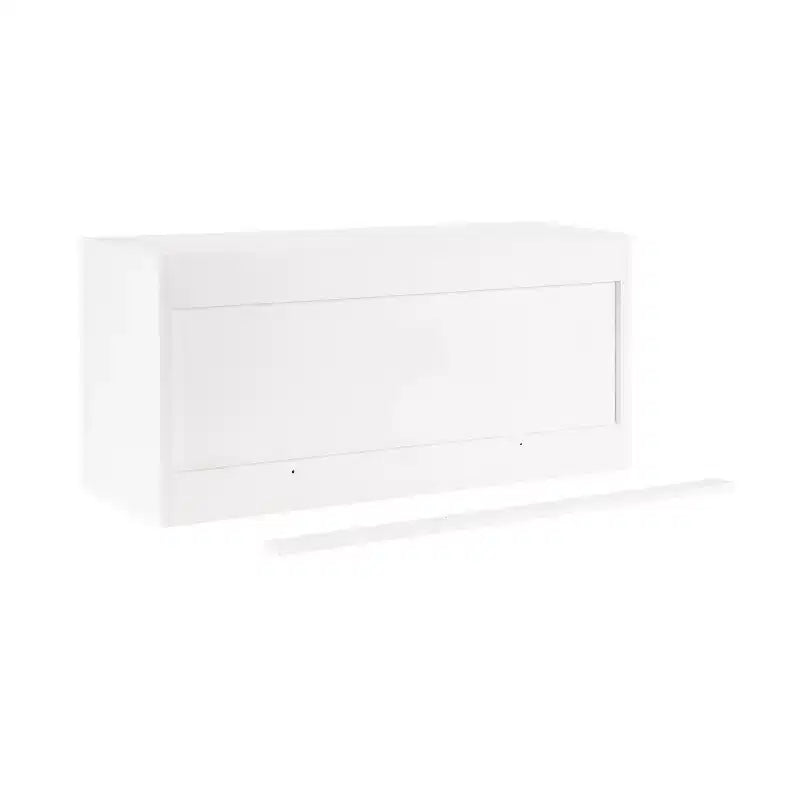 Kate & Laurel All Things Decor Armoire Murale Scallop Sartell Blanc 76 x 25 x 35 cm