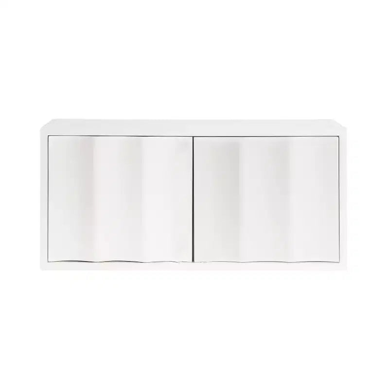 Kate & Laurel All Things Decor Armoire Murale Scallop Sartell Blanc 76 x 25 x 35 cm