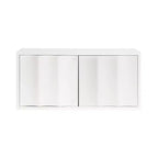 Kate & Laurel All Things Decor Armoire Murale Scallop Sartell Blanc 76 x 25 x 35 cm