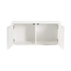 Kate & Laurel All Things Decor Armoire Murale Scallop Sartell Blanc 76 x 25 x 35 cm