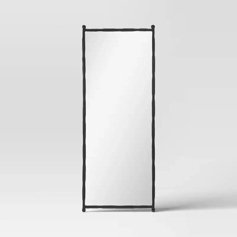 Miroir sur pied décoratif en métal forgé, 63,5 x 165 cm, noir - Threshold™