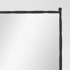 Miroir sur pied décoratif en métal forgé, 63,5 x 165 cm, noir - Threshold™