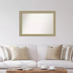 Miroir mural mosaïque doré non biseauté 40 po x 28 po - Amanti Art