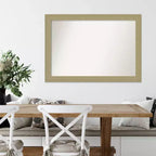 Miroir mural mosaïque doré non biseauté 40 po x 28 po - Amanti Art