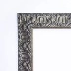 Miroir mural de salle de bain Luxor en bois argenté de 32 po x 32 po - Amanti Art : Carré moderne, quincaillerie de montage incluse