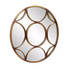 Miroir Mural Rond Howard Elliott 32" : D'inspiration européenne, détails complexes, aucun assemblage requis
