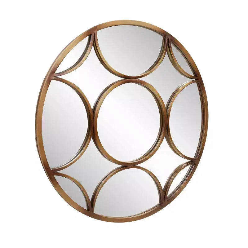 Miroir Mural Rond Howard Elliott 32" : D'inspiration européenne, détails complexes, aucun assemblage requis