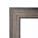 Miroir mural de salle de bain en bois de grange non biseauté 33" x 27" marron - Amanti Art