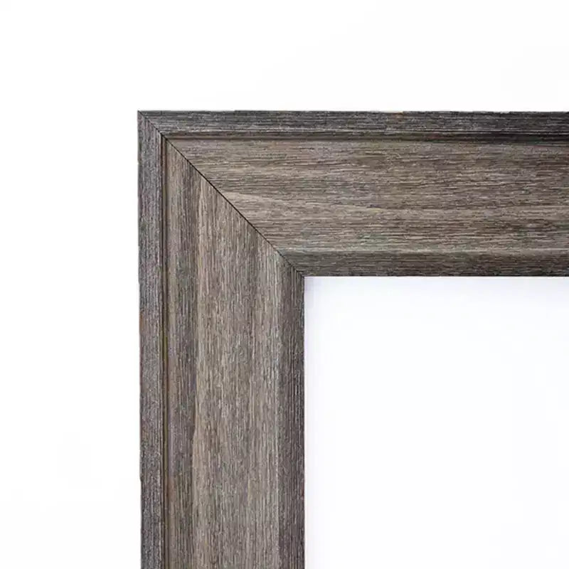 Miroir mural de salle de bain en bois de grange non biseauté 33" x 27" marron - Amanti Art