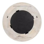 Miroir en bois sculpté Usra 66 x 66 cm Kate & Laurel All Things Decor