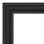 Miroir mural étroit Amanti Art 22 po x 28 po Shipwreck noir sans biseau : Rectangulaire moderne, cadre en polystyrène, quincaillerie de montage incluse