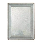 Olivia & May Miroir Mural Marron Métal Sculpté avec minutie : Style Ferme, Cadre en Fer, Aucun Assemblage Requis