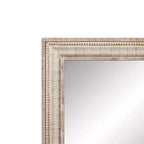 Olivia & May Miroir Mural Marron Métal Sculpté avec minutie : Style Ferme, Cadre en Fer, Aucun Assemblage Requis