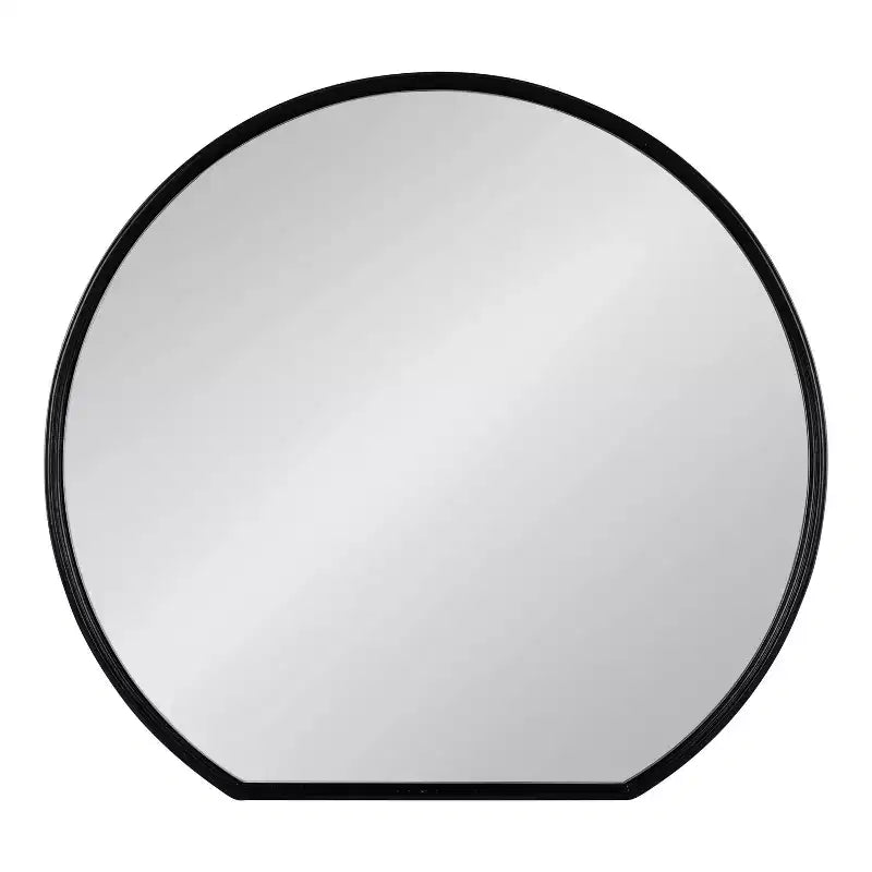 Miroir mural décoratif cercle plat Caskill 61 cm x 58,4 cm Noir – Kate & Laurel All Things Decor : style moderne, cadre en MDF, aucun assemblage requis