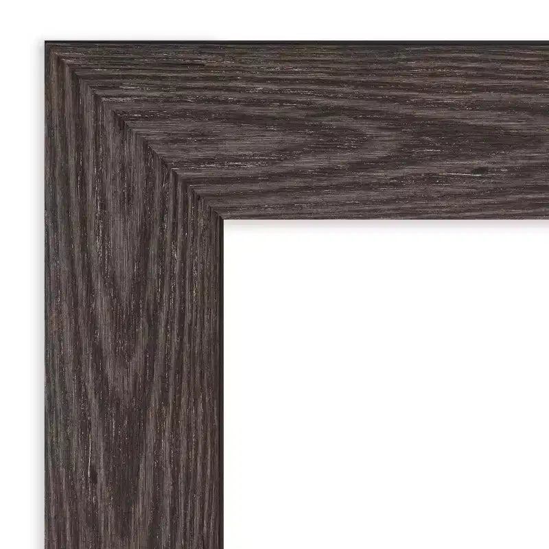Miroir mural biseauté noir de 42 po x 30 po – Amanti Art : Rectangle moderne, aucun assemblage requis