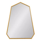 Miroir mural encadré Hammell Or 23" x 30" - Kate & Laurel All Things Decor