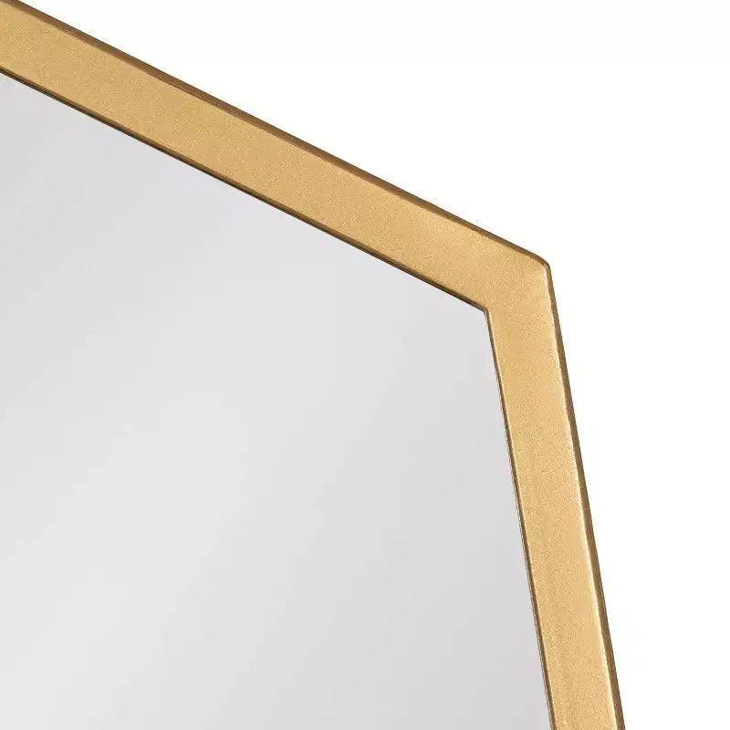 Miroir mural encadré Hammell Or 23" x 30" - Kate & Laurel All Things Decor