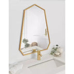 Miroir mural encadré Hammell Or 23" x 30" - Kate & Laurel All Things Decor